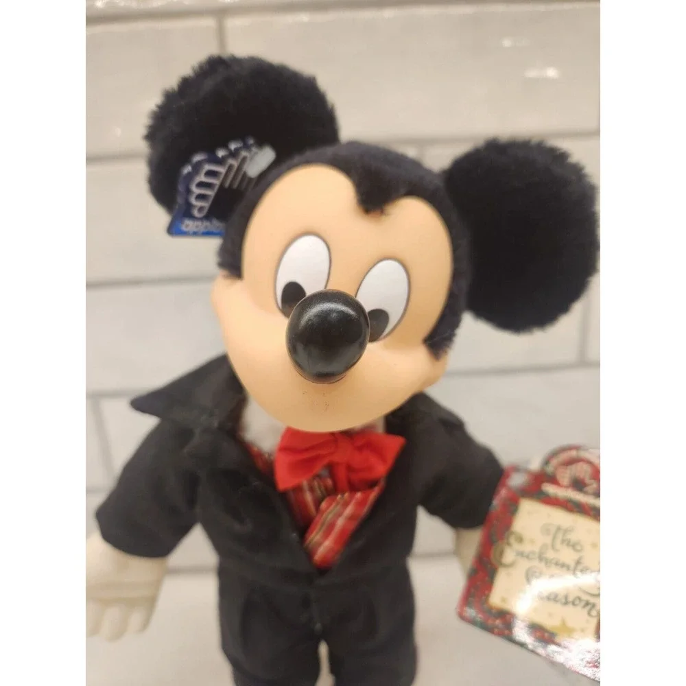 Vintage Applause Disney Mickey Mouse Plush The Enchanted Season Tuxedo Plush NWT